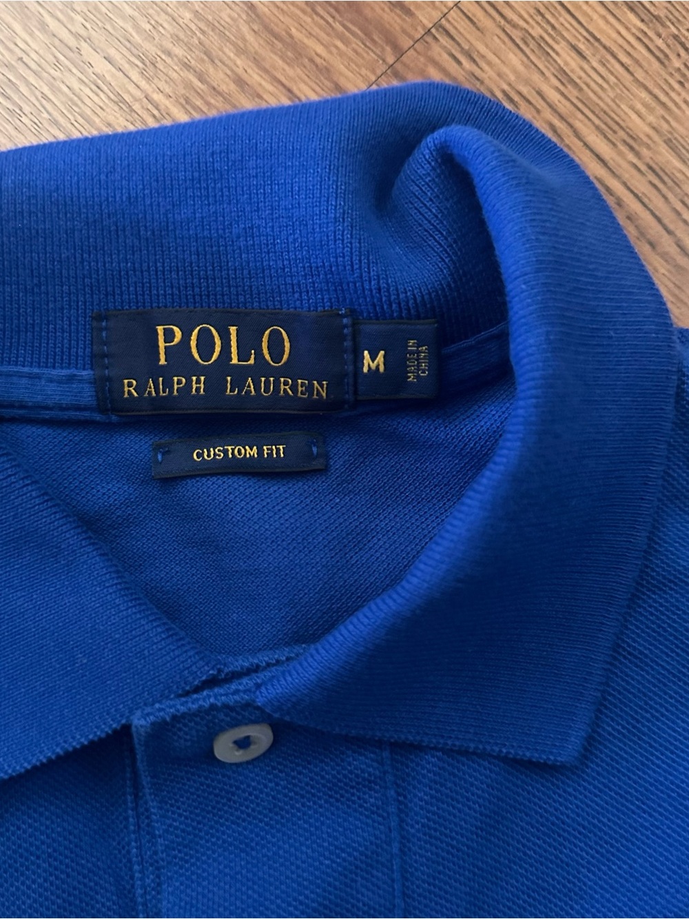 Ralph Lauren Men’s Royal Blue Polo Black Pony short sleeve custom fit medium - Picture 4 of 11